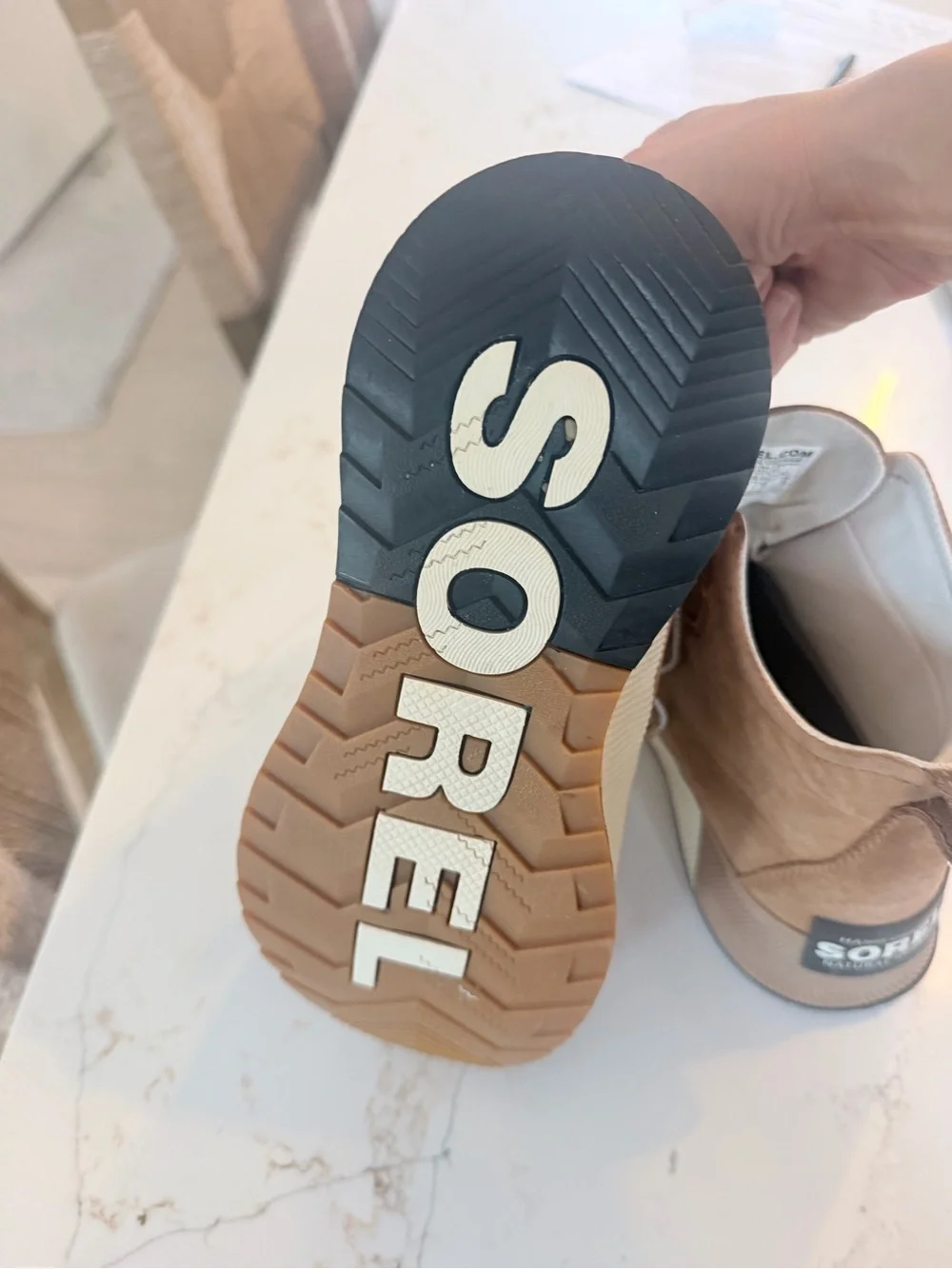 Sorel Brown & Black Waterproof Lace-Up Duck Boots